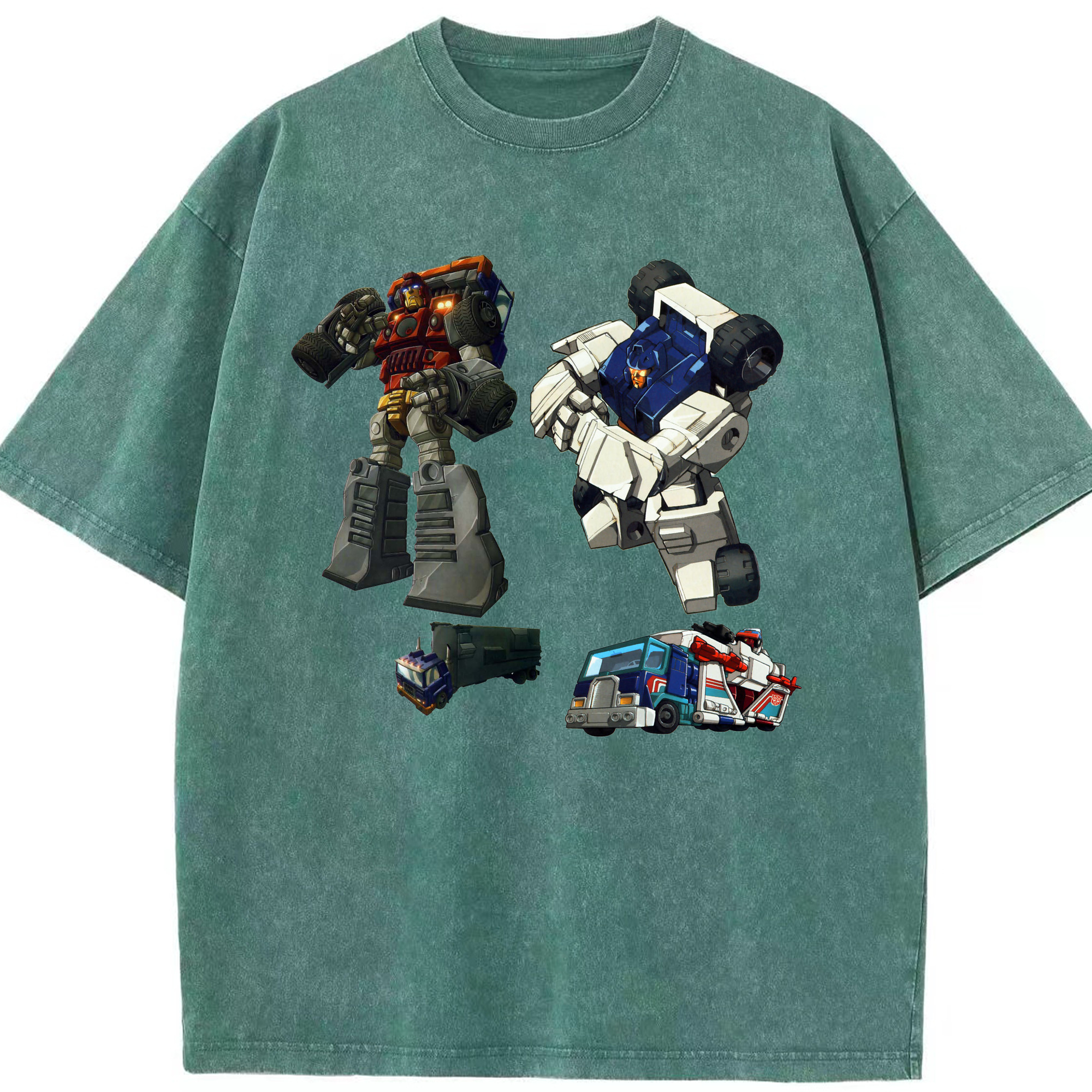 （画像用）  綿100% ヴィンテージ風 半袖Tシャツ（フロントプリント）